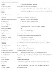 English Worksheet: colloquial business english