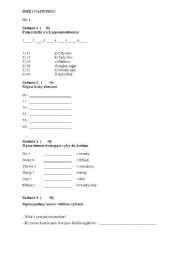 English worksheet: Numbers 1-100