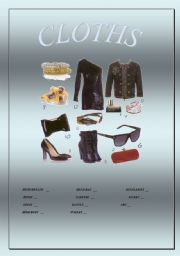 English worksheet: CLOTHES