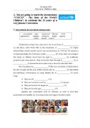 English Worksheet: Childrens rights