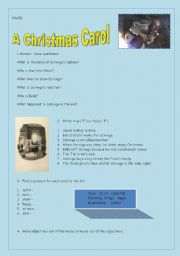 English worksheet: Reading test A Christmas Carol