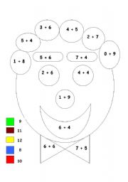 English Worksheet: Clown