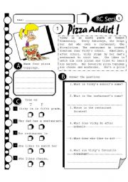 RC Series 17 - Pizza Addict (Fully Editable + Answer Key)