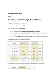 English Worksheet: Present Simple