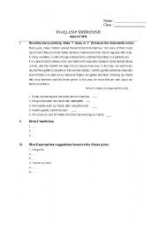 English worksheet: Health Tips