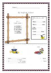 English worksheet: a/ an worksheet