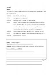 English worksheet: Telephone skills