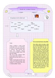 English Worksheet: Words-dictation-story