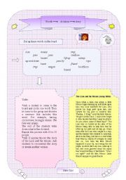 English worksheet: Words-dictation-story