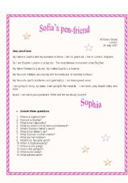 Sofias pen-friend