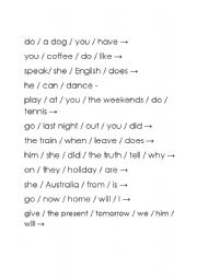 English Worksheet: Word Jumble