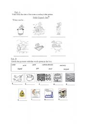 English Worksheet: laboratory work-vocabulary