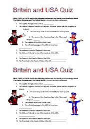 Britain and USA Quiz