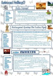 English Worksheet: Environment problems(2) (9th form Mid term test activities)