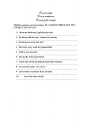 English Worksheet: PRESENT SIMPLE, PRESENT CONTINUOUS, PRESENT PERFECT SIMPLE