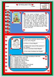 English Worksheet: READING