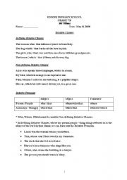 English Worksheet: reported speech