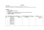 English worksheet: Family lesson plan 