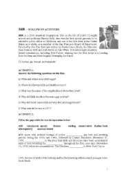 Harvey Milk (Worksheet)