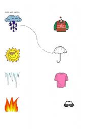 English worksheet: Weather