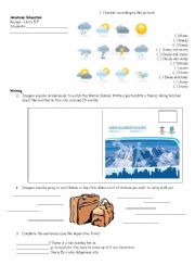 English worksheet: first page review