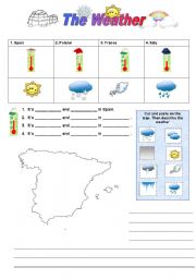 English Worksheet: THE WEATHER (6/6)