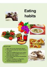 English Worksheet: Eating habits