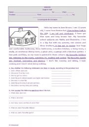 English Worksheet: Houses and homes