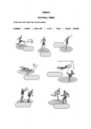 English Worksheet: FOOTBALL VOCABULARY