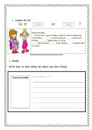 English Worksheet: Writing