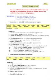 English Worksheet:  lesson plan in Gerunds&Infinitives