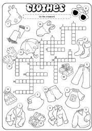 Clothes crossword