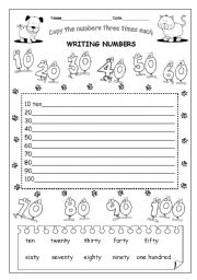 PART3/3   WRITING NUMBERS 10-100