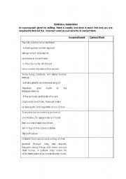 English worksheet: Editing