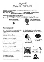 English worksheet: There is There are