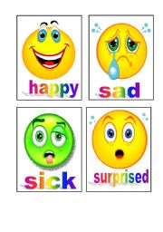 English Worksheet: feelings