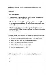 English worksheet: Pair work - Omission of pronouns