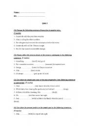 English worksheet: Test