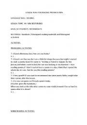 English Worksheet: reading presentation