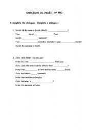 English worksheet: Personal Pronouns/ Possessive Adjectives