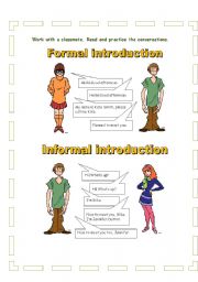 Formal and informal introductions and greetings