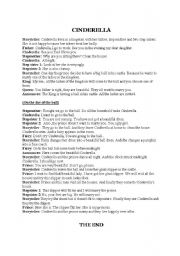 English Worksheet: Cinderella