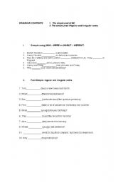 English worksheet: Simple past of To Be and regular and Irregular verbs + expressing agreement or disagreement