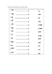 English worksheet: the cardinal numbers