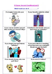 English Worksheet: If Clause: Second Conditional