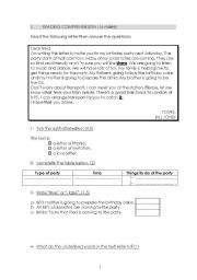 English Worksheet: end of term test n2 7th form