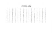 English Worksheet: crossword puzzle