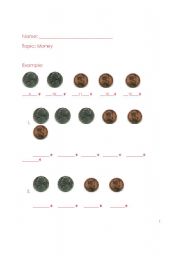 English Worksheet: Money Worksheet
