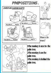 English Worksheet: prepositions