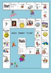 English Worksheet: WHICH PRESENT TENSE Boardgame